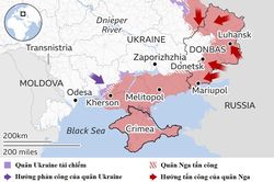Toàn cảnh chiến sự Ukraine qua 4 bản đồ
