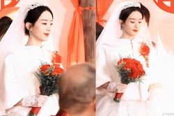 Triệu Lệ Dĩnh xinh hút hồn trong tạo hình váy cưới nhưng không bằng Lưu Diệc Phi?