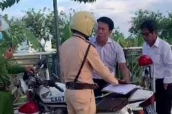 Bắt Giám đốc công ty dược vi phạm giao thông còn chống đối Công an