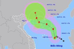 Bão số 1 giật cấp 8 hình thành trên Biển Đông, miền Bắc mưa to
