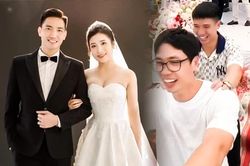Bùi Tiến Dũng và dàn sao HAGL trong đám cưới Lê Văn Trường