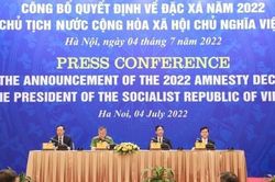 Công bố Quyết định về đặc xá năm 2022 của Chủ tịch nước