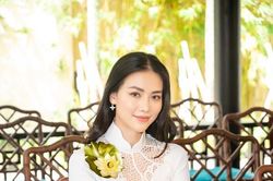 Phương Khánh, Ngân Anh duyên dáng trong áo dài