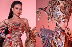 Trang phục dân tộc của Kim Duyên tại Miss Supranational 2022: Nặng 30 kg, mang nhiều ý nghĩa