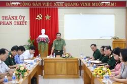 Ủy ban Quốc phòng và An ninh khảo sát về phòng thủ dân sự tại tỉnh Bình Thuận