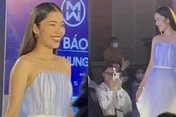 Trước Chung kết Miss World Vietnam 2022, Nam Em tiến bộ rõ rệt, tự tin sải bước trên sàn catwalk