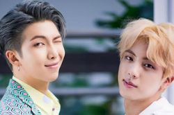 Hình ảnh cho thấy Jin và RM của BTS không chịu kém nhau 'miếng' nào