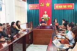 Hội nghị trực tuyến bồi dưỡng kiến thức về xây dựng Đảng