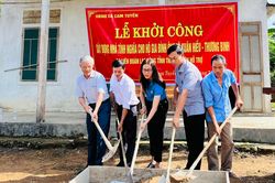 LĐLĐ tỉnh hỗ trợ xây dựng 5 nhà tình nghĩa cho gia đình chính sách ở Cam Lộ