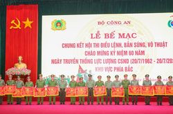 Đội tuyển Công an Hà Nam giành giải Nhất toàn đoàn Hội thi Điều lệnh, bắn súng, võ thuật khu vực phía Bắc năm 2022
