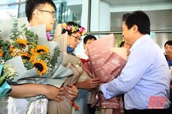 Trường THPT chuyên Lam Sơn đón học sinh đạt Huy chương Bạc Olympic Toán học quốc tế