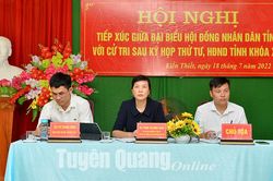 Đại biểu HĐND tỉnh tiếp xúc cử tri