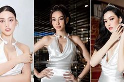 Hoa hậu Tiểu Vy khoe khéo vòng 1 nóng bỏng với váy lụa