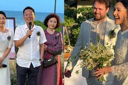 Lễ cưới bãi biển tuyệt đẹp của con gái ca sĩ Mỹ Linh và nhạc sĩ Anh Quân tại Việt Nam