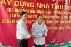Khởi công nhà tình nghĩa cho gia đình thương binh