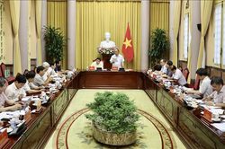Chủ tịch nước chủ trì làm việc về Đề án xây dựng Nhà nước pháp quyền