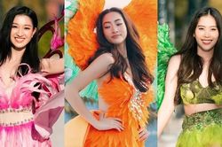 Dàn Hoa - Á hậu cùng Top 38 Miss World Vietnam khoe sắc vóc rực rỡ với đôi cánh thiên thần