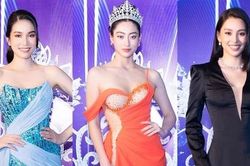Hoa hậu Tiểu Vy gây bất ngờ với váy đen trên thảm đỏ công bố vòng Chung kết Miss World Vietnam 2022
