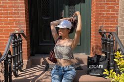 Hương Giang thả dáng 'lả lơi' tại New York, quyến rũ khoe đường cong 'mlem mlem'