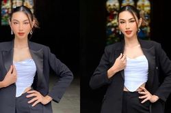Diện vest thanh lịch, Thùy Tiên vẫn cuốn hút với thần thái xinh đẹp khi đi thăm quan ở Bồ Đào Nha