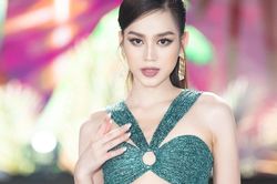 Đỗ Thị Hà, Lương Thùy Linh trên thảm đỏ Hoa hậu Thế giới Việt Nam