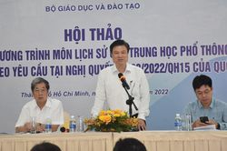 Bộ GD&ĐT lắng nghe ý kiến giáo viên để điều chỉnh môn Lịch sử cấp THPT