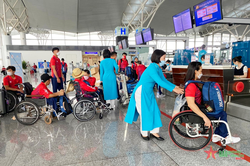 Đoàn thể thao người khuyết tật Việt Nam lên đường dự ASEAN Para Games 11