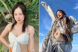 Phương Ly khoe dáng bên bãi biển, dân mạng 'đào' lại nghi vấn sinh con năm 19 tuổi