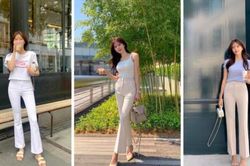 Quần trắng dễ mặc nhưng diện thế nào cho tinh tế?
