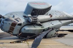 'Rồng biển' CH-53E Mỹ bị gió thổi lật ngửa