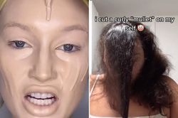Trào lưu phá hủy da mặt ăn theo TikTok