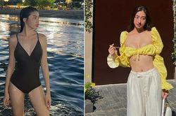 Á hậu Ngọc Thảo khoe dáng sexy với áo tắm, Lương Thùy Linh mặc crop-top bé xíu khoe boy nóng bỏng