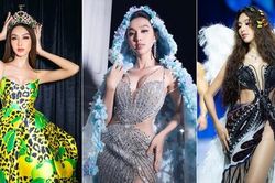 Vừa trở về từ chuyến công tác châu Âu, Thùy Tiên làm vedette cho đêm thời trang Miss World Vietnam