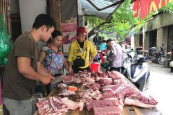 CPI tháng 7 tăng do giá thịt lợn tăng, thời tiết nắng nóng