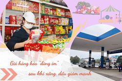 Giá hàng hóa 'đứng im' sau khi xăng, dầu giảm mạnh