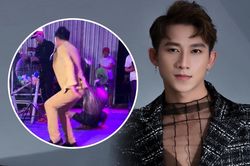 Đang say sưa hát, Hồ Gia Hùng (HKT) hoảng hồn khi nữ khán giả phóng lên sân khấu để lộn mèo