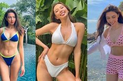 Vóc dáng 'đỉnh cao' như Hoa hậu Thùy Tiên: Không cần bikini cầu kỳ vẫn tỏa sáng rực rỡ