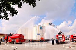 Diễn tập phương án chữa cháy và cứu hộ cứu nạn cấp tỉnh
