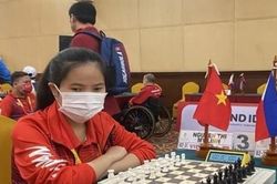Đoàn Việt Nam tạm dẫn đầu bộ môn cờ vua ASEAN Para Games 2022