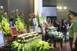 Xót thương tiễn biệt ba liệt sỹ cảnh sát PCCC