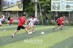 Khai mạc Giải bóng đá nhi đồng thành phố Ninh Bình năm 2022