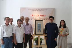 Văn hóa - Nghệ thuật Thông tin văn hóa Nhóm Gác Trịnh tặng tranh họa sĩ Đinh Cường cho Bảo tàng Mỹ thuật Huế