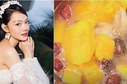 Minh Hằng làm món dưỡng nhan ngon miệng