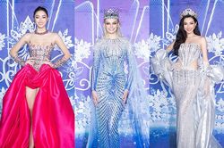 Dàn Hoa, Á hậu lộng lẫy thảm đỏ chung kết Miss World Vietnam 2022