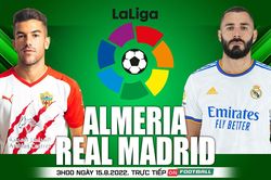Soi kèo nhà cái Almeria vs Real Madrid. Nhận định, dự đoán bóng đá Tây Ban Nha La Liga (3h00, 15/8)