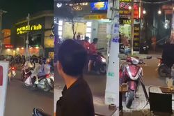 Nhóm thanh niên cầm hung khí rượt nhau, nghi do mâu thuẫn 'giật cô hồn'