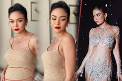 Netizen đặt nghi vấn Mâu Thủy mang thai vì lộ bụng to sau khi nhận lời cầu hôn bạn trai