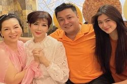 'Nữ hoàng ảnh lịch' Diễm Hương xinh đẹp hội ngộ Mộng Vân, Lý Hùng