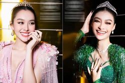 Nhan sắc rực rỡ của hai nàng Á hậu Kiều Loan - Tường San trong khoảnh khắc 'final walk'