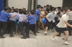Video người dân Trung Quốc thi nhau bỏ chạy khỏi cửa hàng bị phong tỏa vì Covid-19